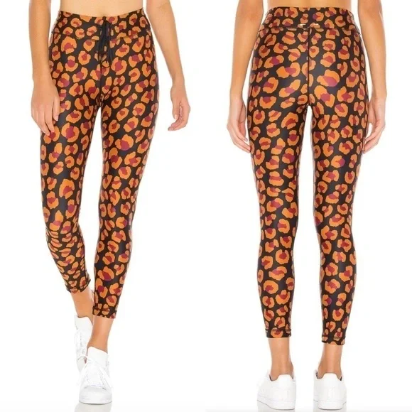 THE UPSIDE Raspberry Leopard High Rise Leggings - Picture 2 of 11